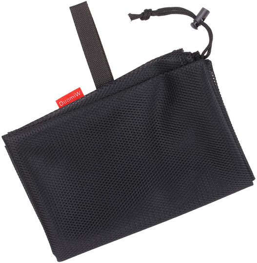 DuomiW Mesh Laundry Bag Heavy Duty Drawstring Bag, Factories, College, Dorm, Travel and Apartment Dwellers, 24 x 36 Inches, 2 Pack, Black