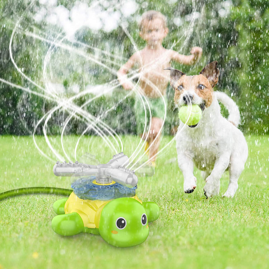 KMUYSL Spray Sprinkler for Kids, Outdoor Water Toys Gifts for 3,4,5,6,7,8 Year Old Boys & Girls Turtle Sprinkler Toy - Spinning Turtle Spray Sprinkler for Outside Lawn Backyard Yard