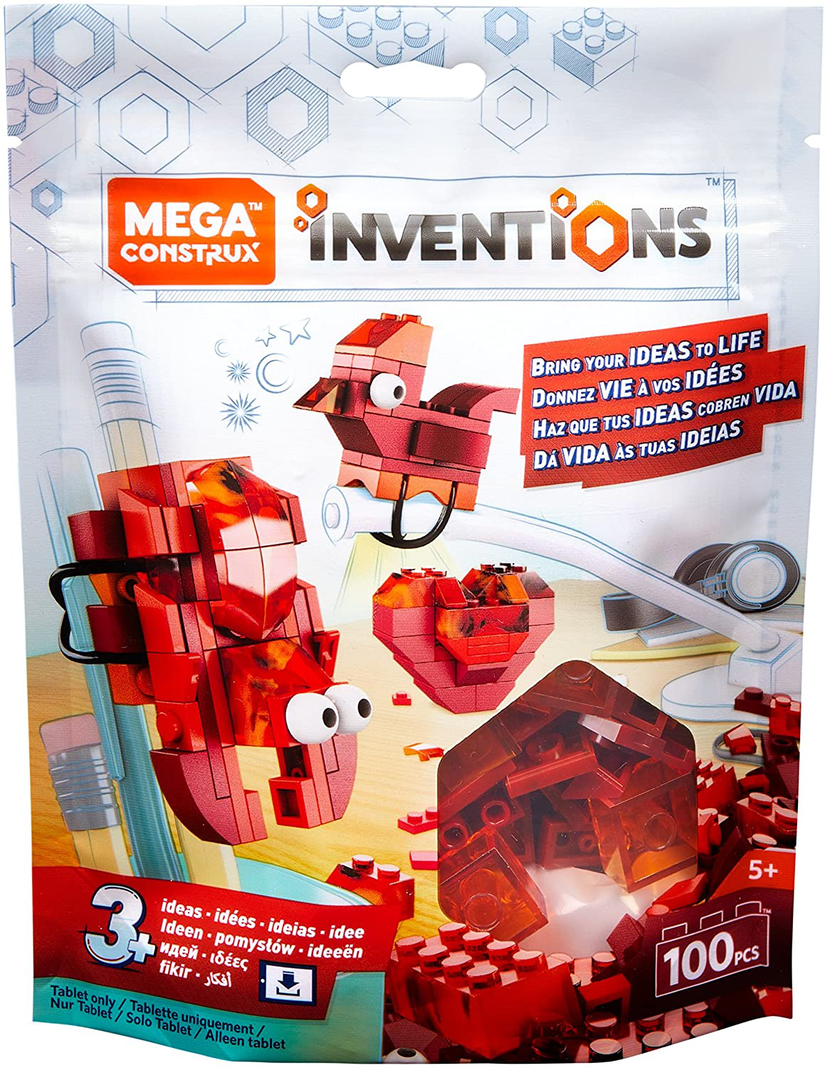 Mega Construx Inventions Red Brick Building Set