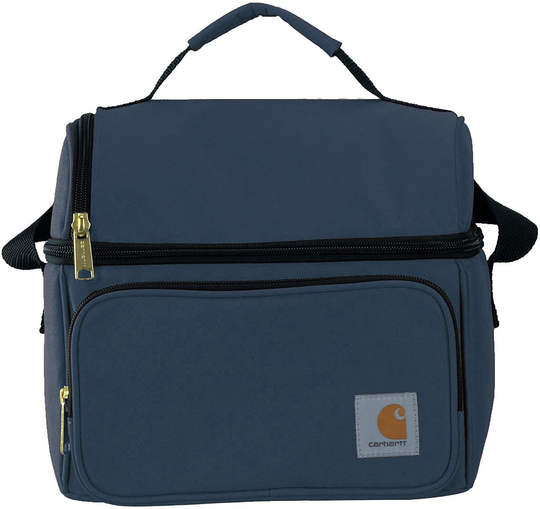 Carhartt Deluxe Dual Compartment Insulated Lunch Cooler Bag, Black
