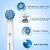 8pcs Sensitive Gum Care Replacement Brush Heads Compatible with Oral b Braun Electric Toothbrush. Soft Bristle for Superior and Gentle Clean.