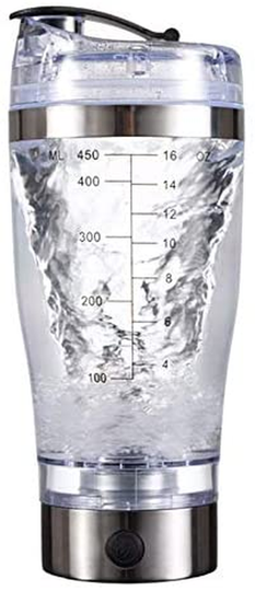 Portable Electric Protein Shaker Mixing Bottle 15oz
