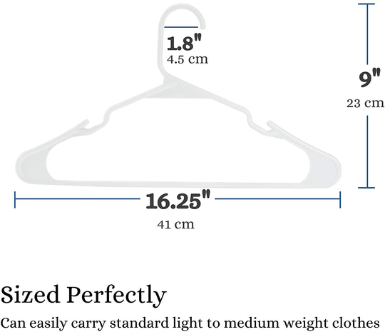 Mr. Pen- Plastic Hangers, 10 Pack, Hangers, Clothes Hangers, White Plastic Hangers, Clothing Hangers, Clothes Hangers Plastic, Hangers for Closet, Plastic Clothes Hangers, Shirt Hangers, Hangers White