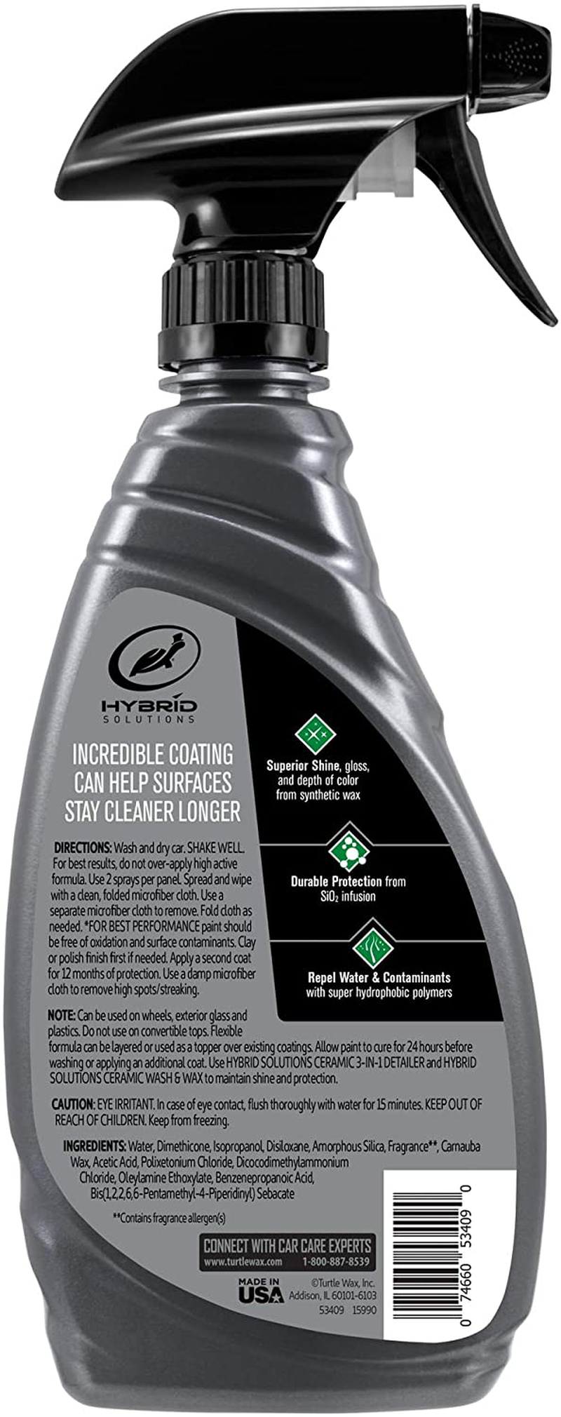Turtle Wax 53409 Hybrid Solutions Ceramic Spray Coating - 16 Fl Oz.