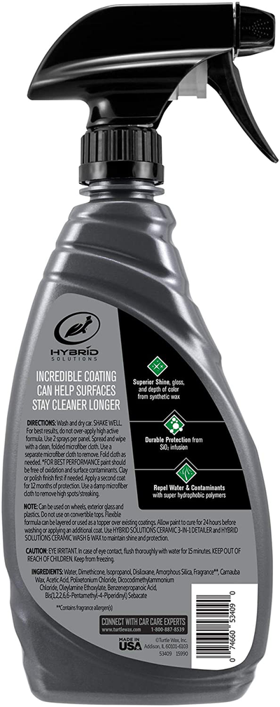 Turtle Wax 53409 Hybrid Solutions Ceramic Spray Coating - 16 Fl Oz.