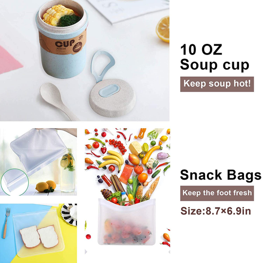 Koccido Bento Box Lunch Box Kit,Japanese Lunch Box 3-In-1 Compartment,Stackable Lunch Box Leakproof Lunch Container,Bento Lunch Box for Kids and Adults