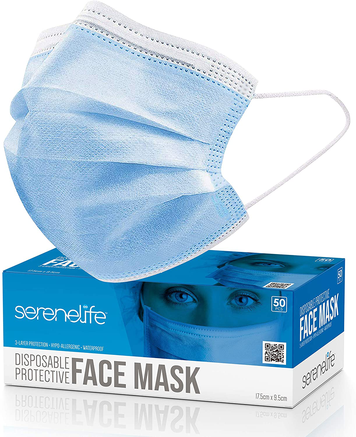50 PCS Disposable Face Masks - 3 Layer Protection Face Masks