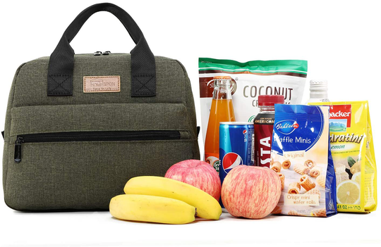 HOMESPON Insulated Lunch Bag Lunch Box Cooler Tote Box Cooler Bag Lunch Container for Women/Men/Work/Picnic (large green)