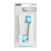 Pop Sonic Replacement Toothbrush Heads Fit's with Go Sonic USB Sonic & Pro Sonic Toothbrushes - Pack of 2