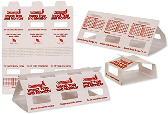 Catchmaster Insect Trap & Monitors 288i - No Chemicals !!!- Non-Toxic Glue Traps!! 10 Glue Boards / 30 Monitors