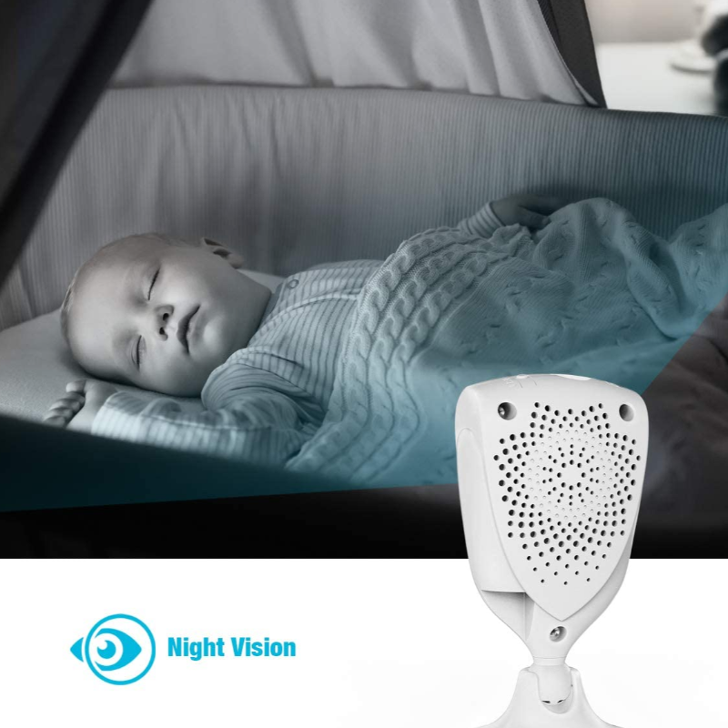 1080P Mini Baby & Pet Monitor with Camera and Audio, Night Vision, 2-Way Audio, Motion Alarm