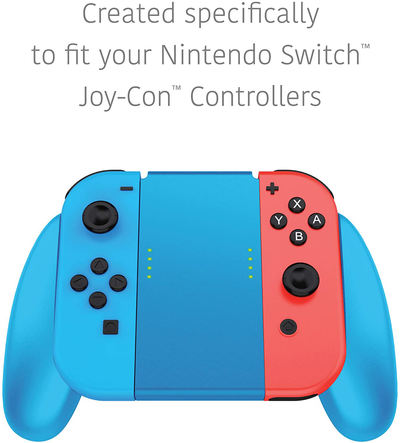 Comfort Grip for Nintendo Switch by TalkWorks | Controller Game Accessories Handheld Joystick Remote Control Holder Joy Con Kit