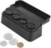 Universal Car Interior Plastic Coin Case Trays & Bags Storage Box Holder Change Container Organizer Black