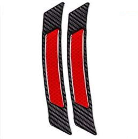 Automotive Inner Reflective Black Carbon Fiber Wheel Well Fender Door Bumper Trim Molding