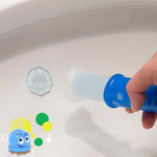 Scrubbing Bubbles Fresh Gel Toilet Bowl Cleaning Stamps, Gel Cleaner, Helps Prevent Limescale and Toilet Rings, Rainshower Scent, 6 Stamps