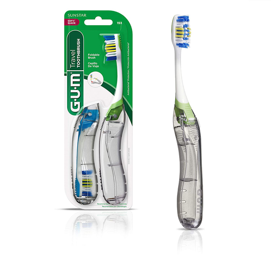 Gum Toothbrush Travel Folding Soft 2ea, 2count