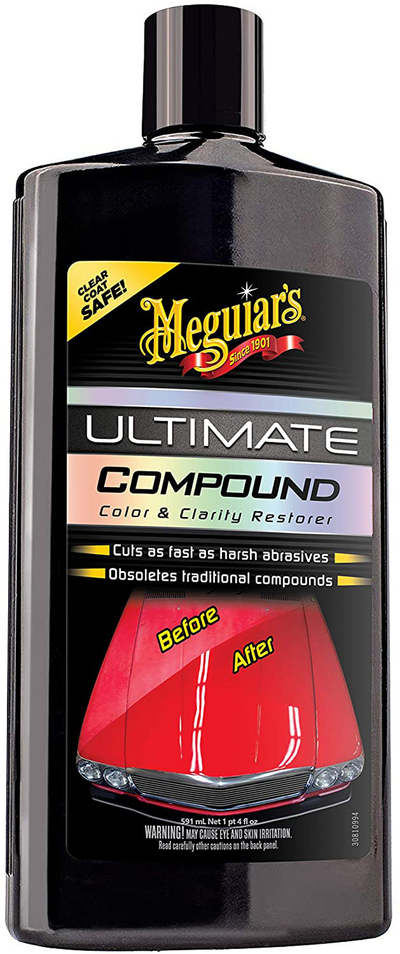 Meguiar's G17220 Ultimate Compound, Color & Clarity Restorer, Scratch & Swirl Remover, 20 Fl oz