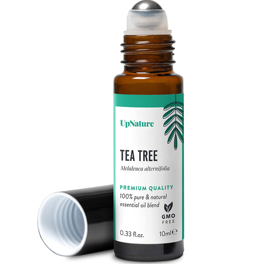Tea Tree Oil Roll-On - Tea Tree Essential Oil Rollerball - Facial Oil for Clear Skin, Healthy Toenail - Aromatherapy, Therapeutic Grade, Pre-Diluted, Non-GMO