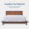 ViscoSoft Anti-Static Mattress Pad Queen | Extra Plush Pillowtop Mattress Topper for Dry Spaces