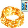 40Ft Waterproof 120 LED Fairy Starry Copper Wire String Dimmable Lights with Remote Control