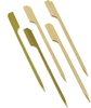 NatureCore New Bamboo Paddle Skewers - 100 PCS of 3.5" for BBQ, Fruit, Cocktail, Kabob, Grill, Kabob, Shawarma, Cooking, Craft and Party
