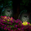 Roaming Light Solar Spiral LED Lanterns, Solar Garden Lights Outdoor Decorative Hanging Lights, Waterproof Pendant Light for Garden, Patio, Porch (Green)