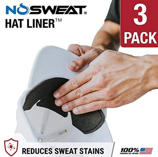 Golf Hat Sweat Liner – Made in The USA - Prevents Stains & Odor - Patented Technology 3 | 6 | 12 | 25 | 50 Pack