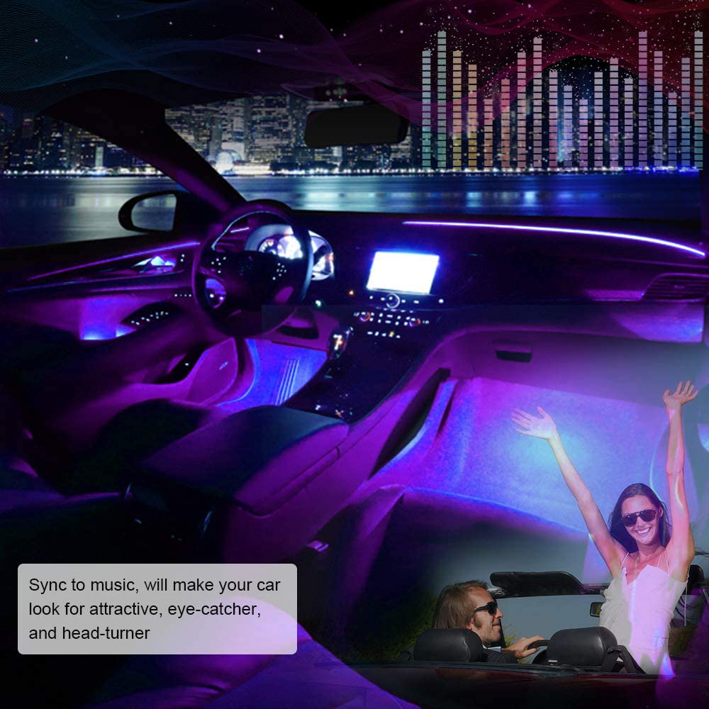SUNPIE LED Wheel Light Strip Car LED Lights for for SUV Pickup Jeep Off-Road Vehicle, Bluetooth APP and Remote Control