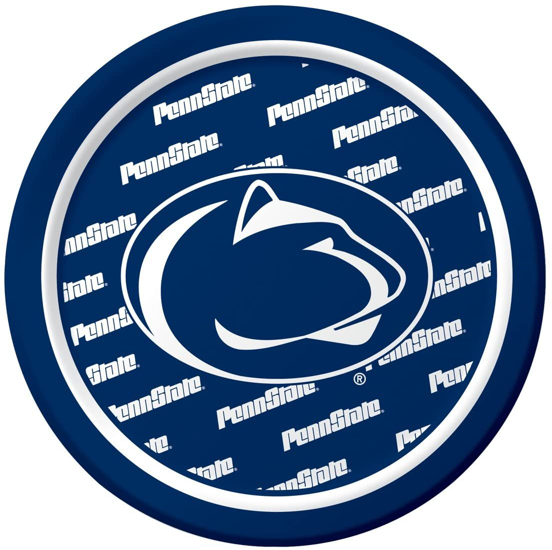 8-Count Sturdy Style Paper Dessert Plates, Penn State Nittany Lions