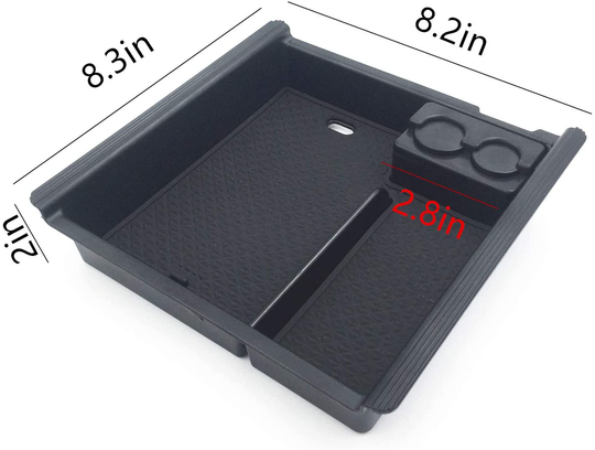 Accessories Center Console Tray Organizer Armrest Box Secondary Storage Compatible with Toyota Tacoma Fits for 2021 2020 2019 2018 2017 2016 Tacoma