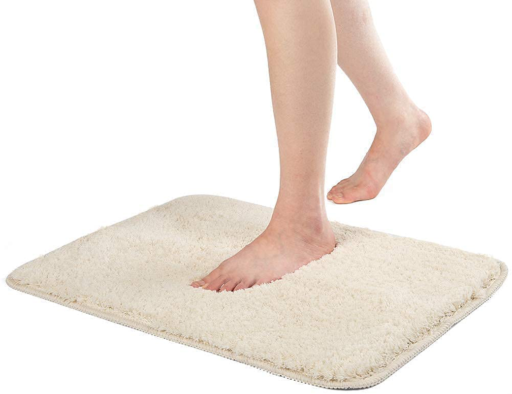 Bathroom Rug Mat Non Slip Bath Mat Machine Washable Dry Comfortable Floor Carpet Extra Absorbent and Soft