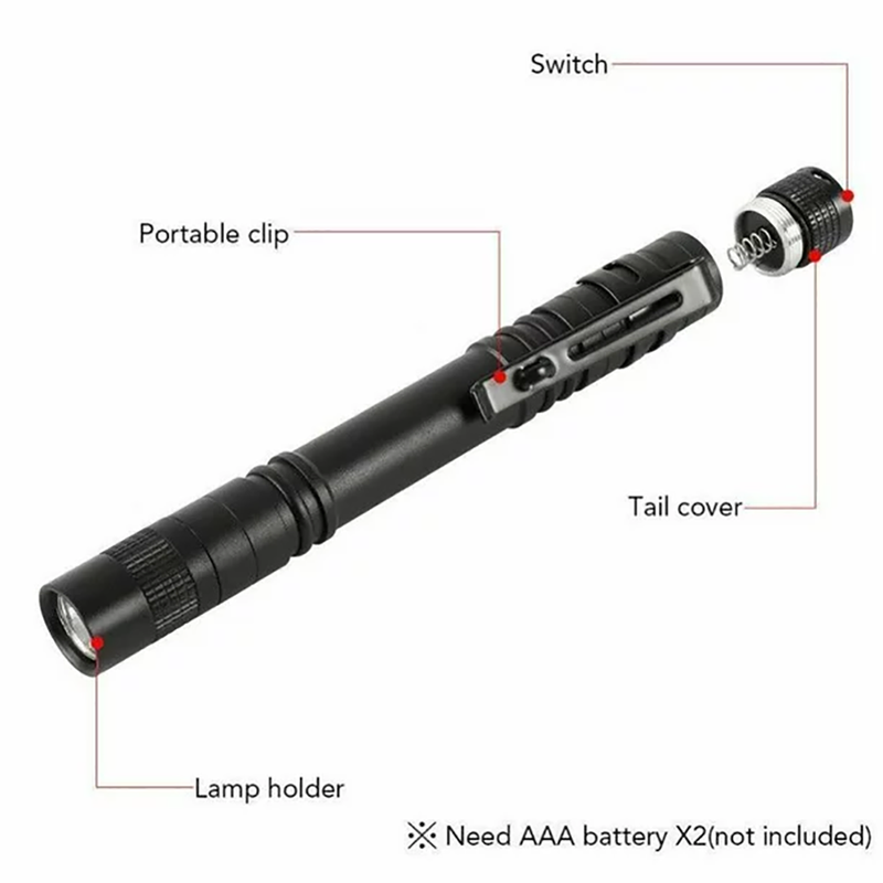 5 PCS LED Pen Light Flashlights - Mini Flashlight for Inspection, Repair, Camping