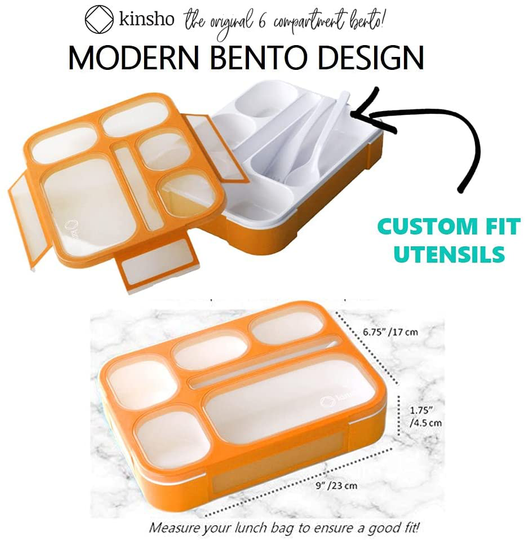Bento-Box with Bag and Ice Pack Set. Lunch Boxes Snack Containers for Kids Boys Girls Adults. 6 Compartments, Leakproof Portion Container Boxes Insulated Bags for School Lunches, Blue