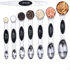 Set of 8 Magnetic Measuring Spoons, Double-Headed Kitchen Spoons - Stackable