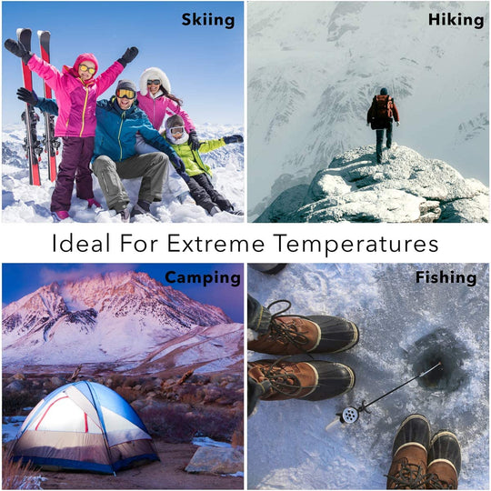 2 Pairs DG Hill Men's Insulated Thermal Crew Socks