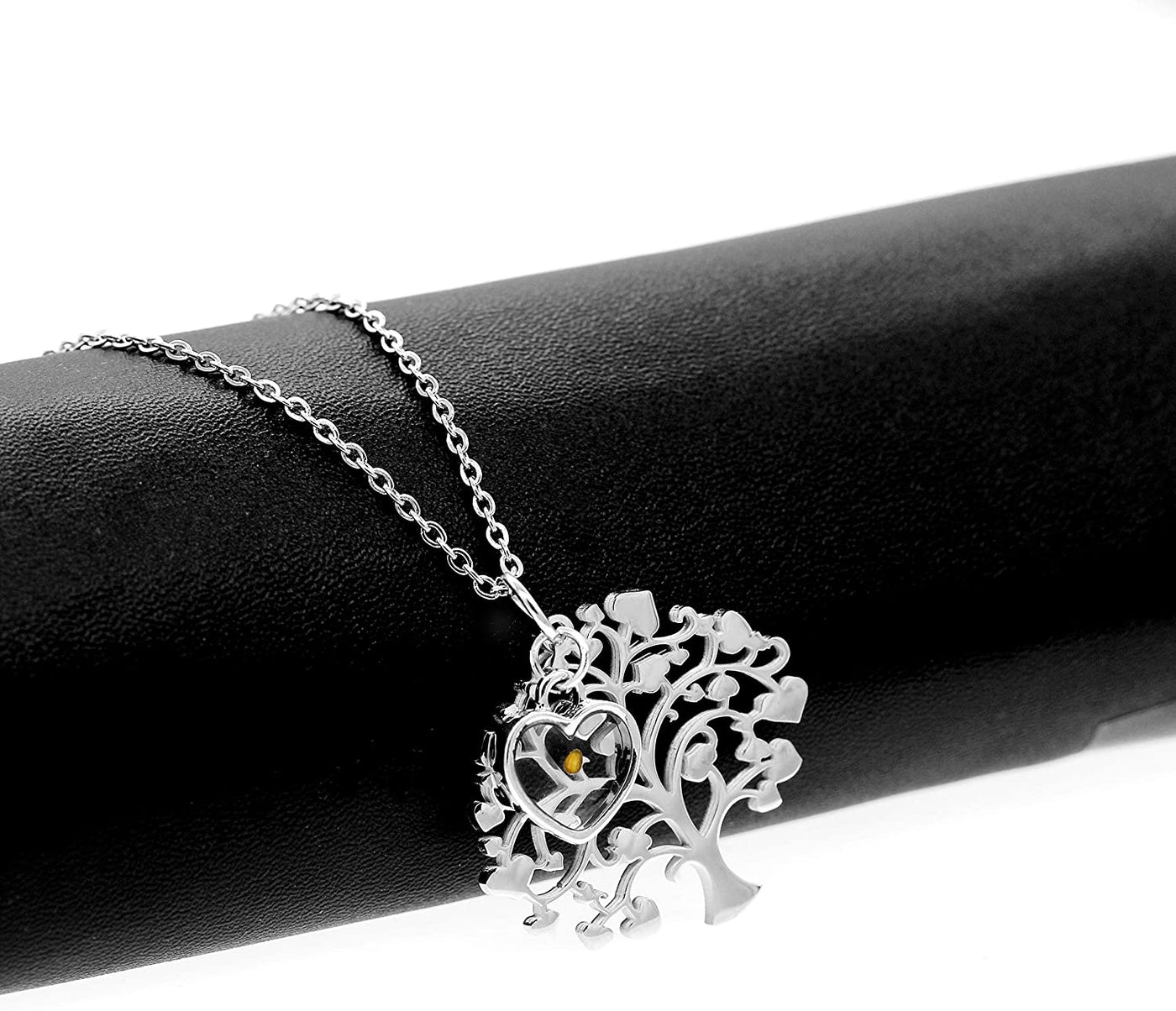 Women's Stainless Steel Tree Of Life Pendant Necklace