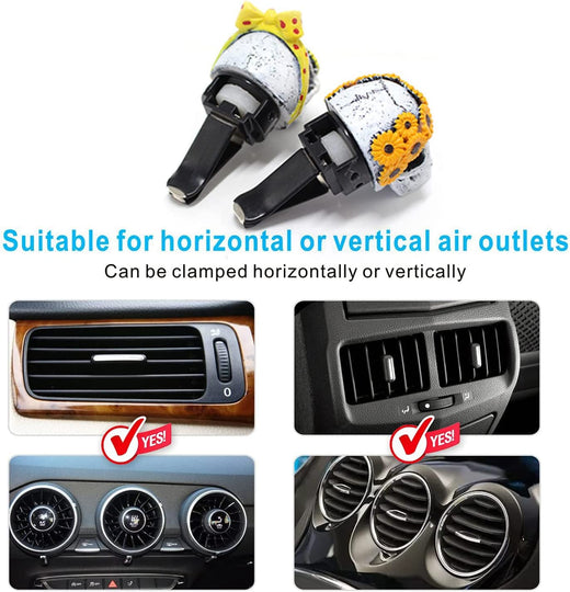 Cute Daisy Car Air Fresheners Vent Perfume Diffuser Clips