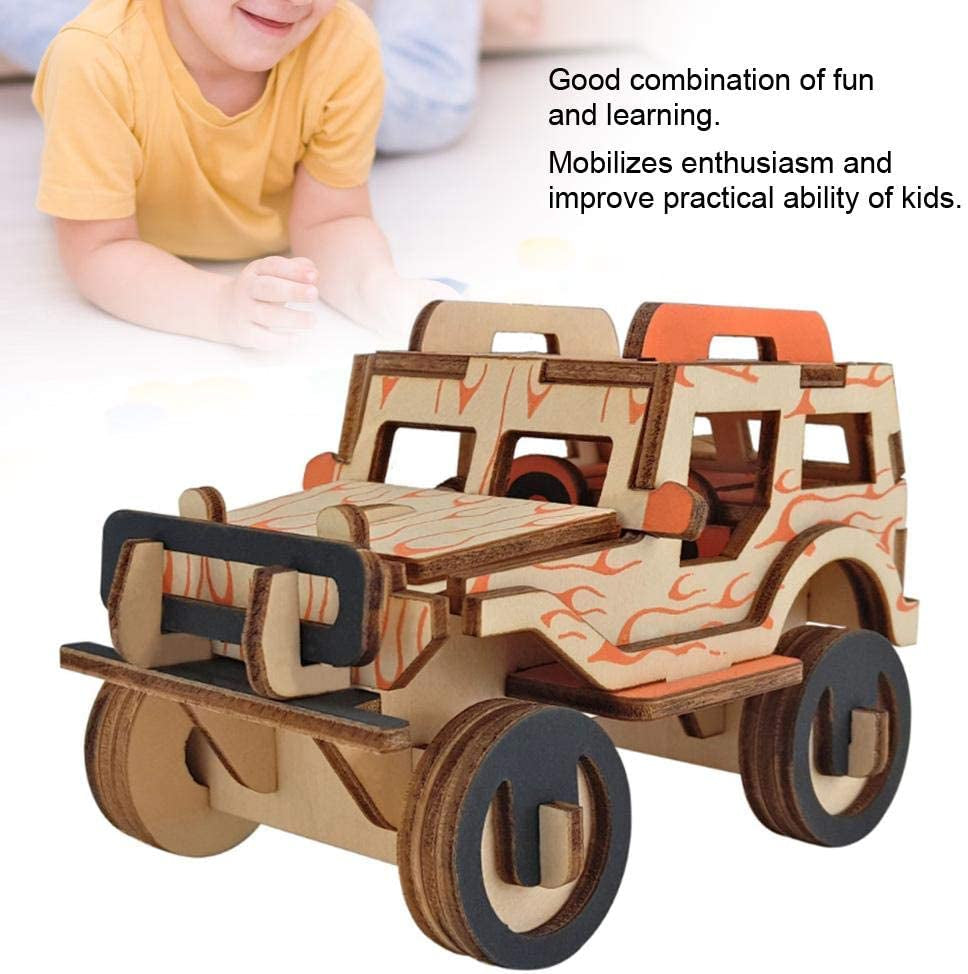 3D Puzzles, 3D Handmade DIY Car Model Wooden Puzzle Toys