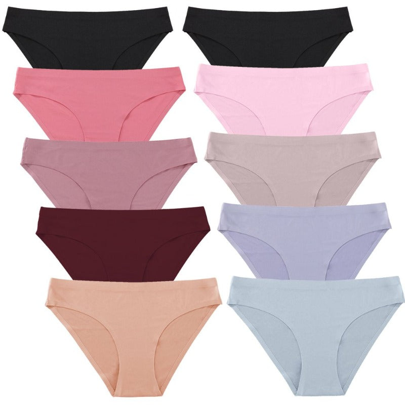 10 Pack Seamless No Show Underwear for Women