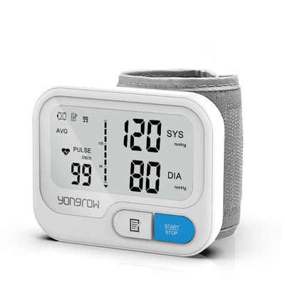 Digital Automatic Wrist Blood Pressure Monitor for Heart Rate, Pulse and BP