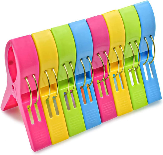 Beach Towel Clips (Pack of 8)