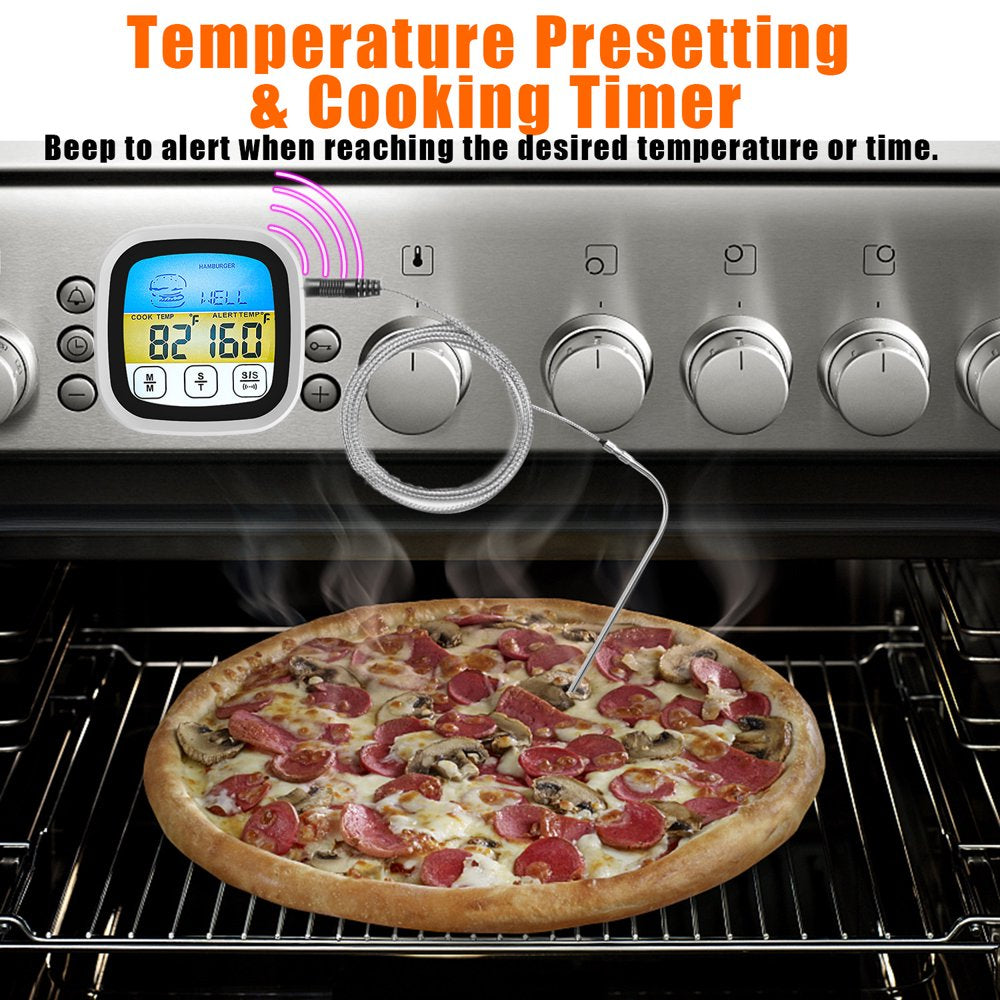 LED Meat Thermometer - Digital Backlight Display