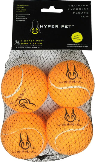 Tennis Balls, Dog Fetch Toys, Grade a Rubber Ball, Orange, 4 Count