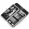 18 Piece Stainless Steel Manicure Pedicure Set with Luxurious Travel Case