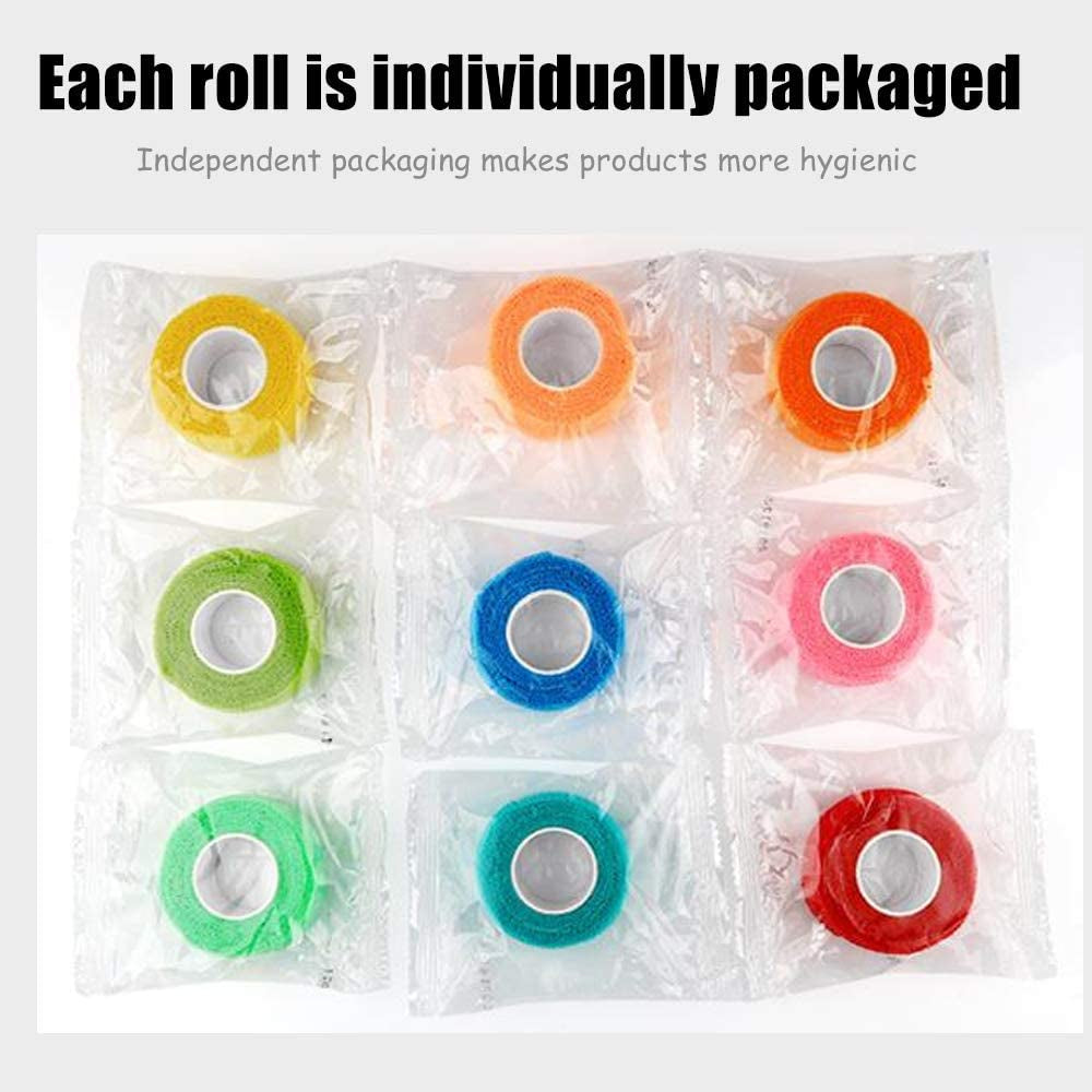 (12-Pack) 1” x 5 Yards | Self Adhesive Bandage Wrap