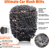  Car Wash Brush with Long Handle 62" Microfiber Car Wash Brush Car Wash Kit
