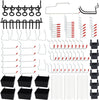 150 Piece Pegboard Hooks Assortment, Metal Pegboard Hooks, Plastic Bins, and Peg Locks for Organizing Tools