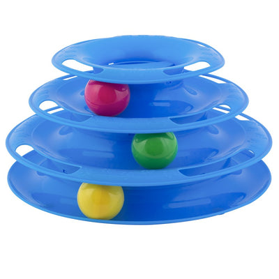  3 Tier Tower Interactive Ball Toy for Cats and Kittens