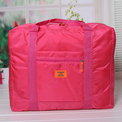 Travel Duffel Bag Lightweight Foldable Travel Bag for Women and Men Waterproof Tote Carry On Luggage Bag Weekender Overnight Bag (Red)
