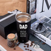  Dad Tumbler Gifts for Dad from Daughter Son - 20oz Stainless Steel Double-walled Insulated No Matter What Ugly Children Travel Mug Christmas, Birthday, Father's Day Gift Set with Lid & Straw